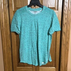 Rue 21 Carbon Men’s Aqua Green T-Shirt with Side Zippers - Small